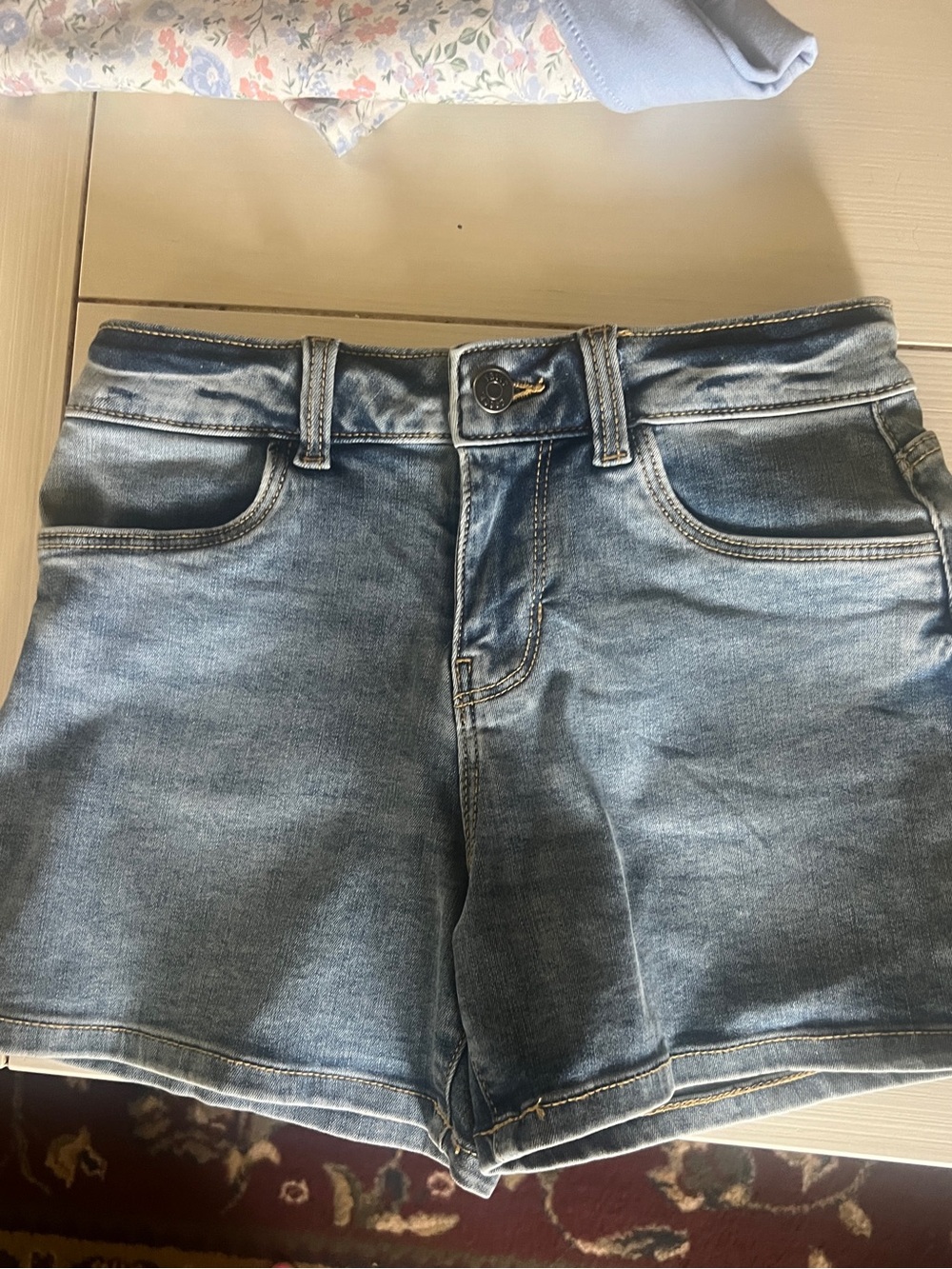 Falls Creek Light Blue Denim Jean Shorts